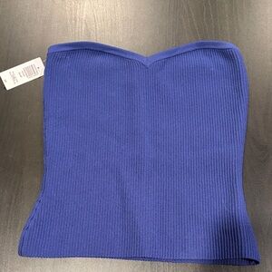 Babaton Strapless Ribbed Top